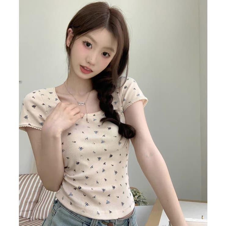 冬新作 小花柄プリント レーストリム | LOVERS | 詳細画像3 