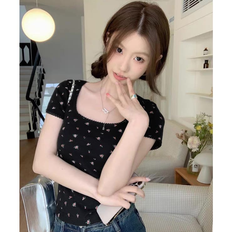 冬新作 小花柄プリント レーストリム | LOVERS | 詳細画像11 