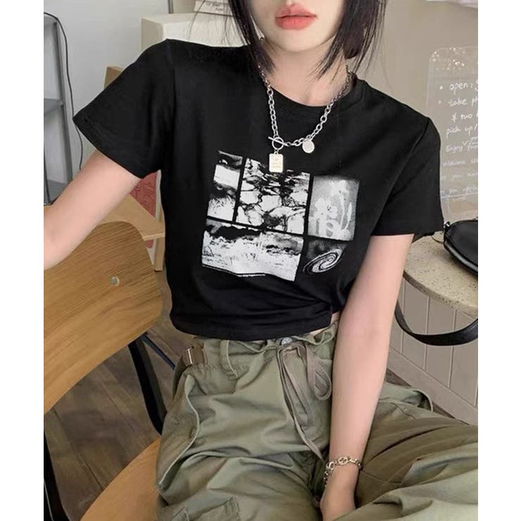 冬新作 モノクロフォトプリント ショート丈 | LOVERS | 詳細画像2 