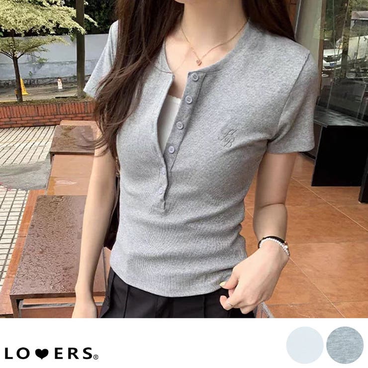 冬新作 ロゴ刺繍 ヘンリーネック | LOVERS | 詳細画像1 