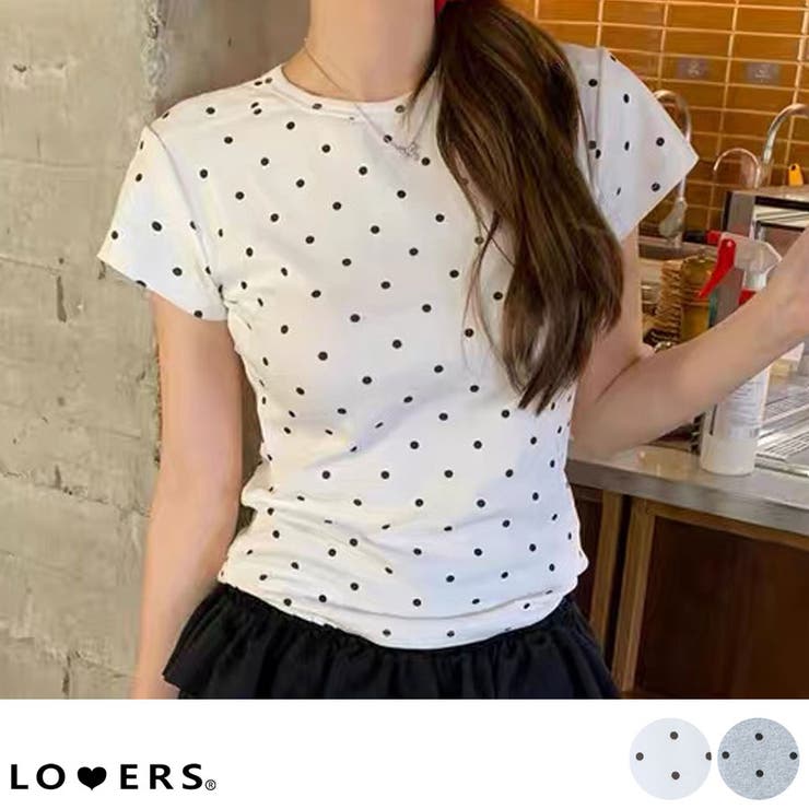 冬新作 ドット柄 クルーネック | LOVERS | 詳細画像1 