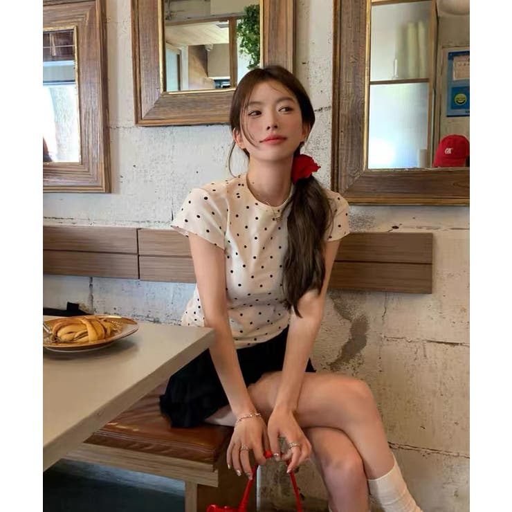 冬新作 ドット柄 クルーネック | LOVERS | 詳細画像7 