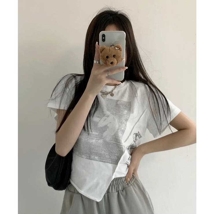 冬新作 ロゴプリント アシンメトリー | LOVERS | 詳細画像5 