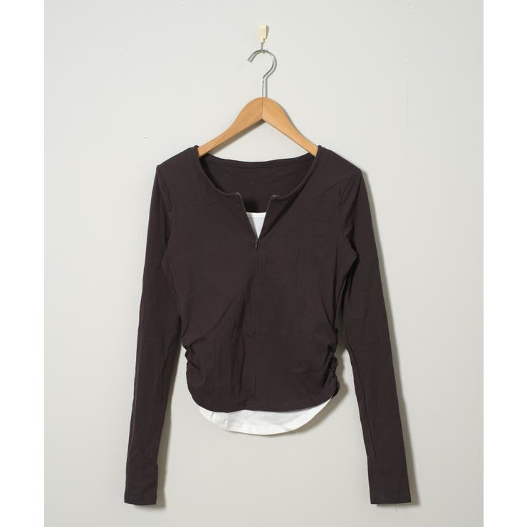 春新作 レイヤード風 フィンガーホール付き | LOVERS | 詳細画像7 