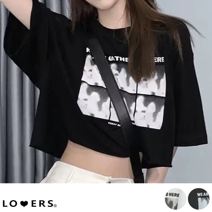 夏新作 モノクロフォトプリント ショート丈 | LOVERS | 詳細画像1 