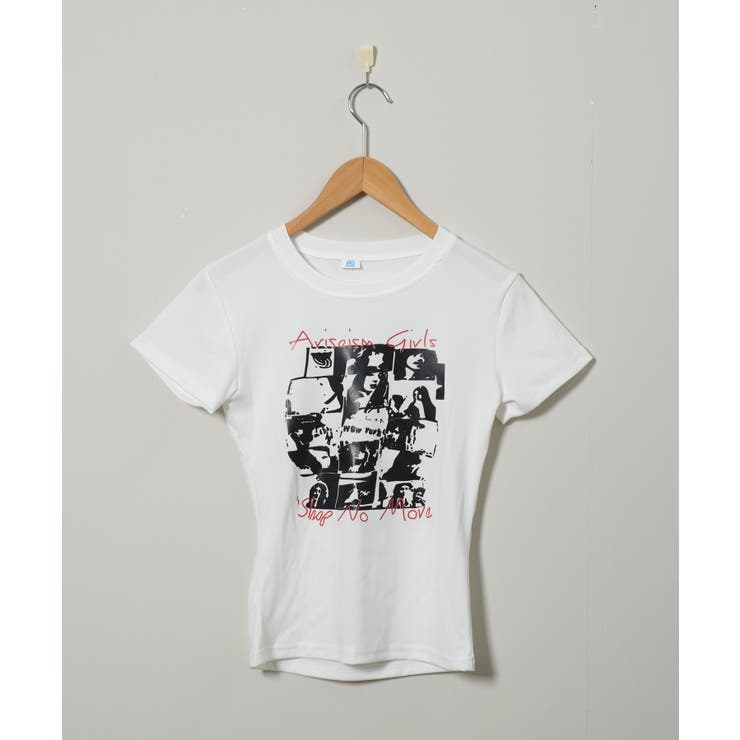 夏新作 モノクログラフィックデザイン スリムTシャツ | LOVERS | 詳細画像8 