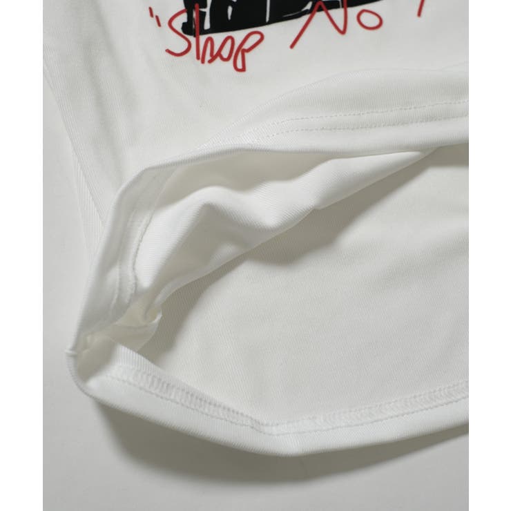 夏新作 モノクログラフィックデザイン スリムTシャツ | LOVERS | 詳細画像15 