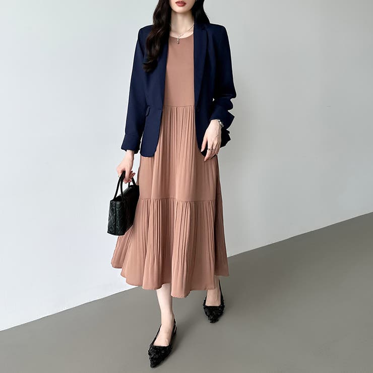 フレアワンピース ロングワンピース 半袖 | COCOMOMO | 詳細画像17 