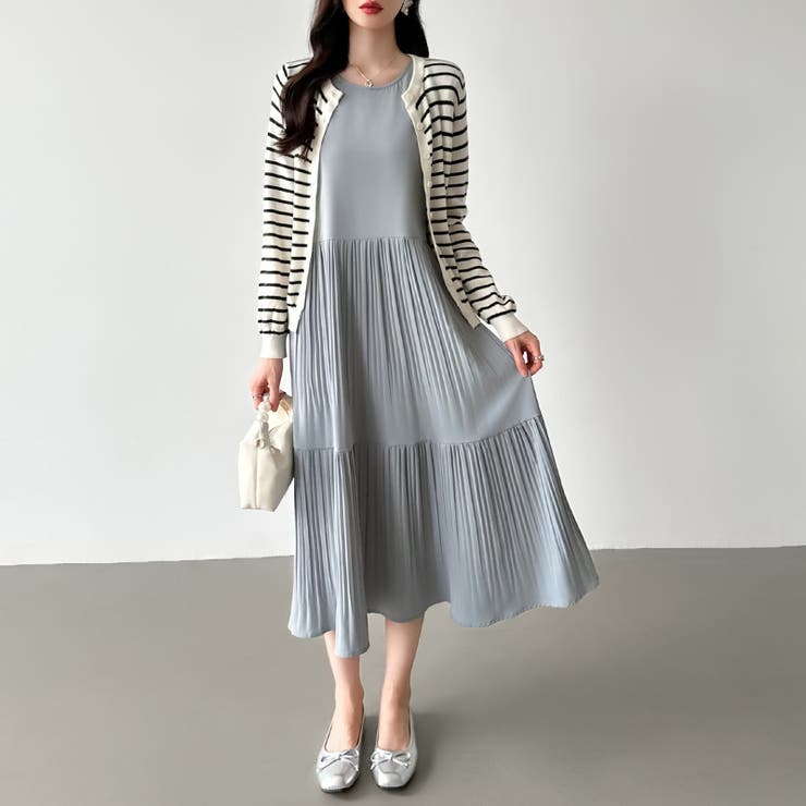 フレアワンピース ロングワンピース 半袖 | COCOMOMO | 詳細画像21 