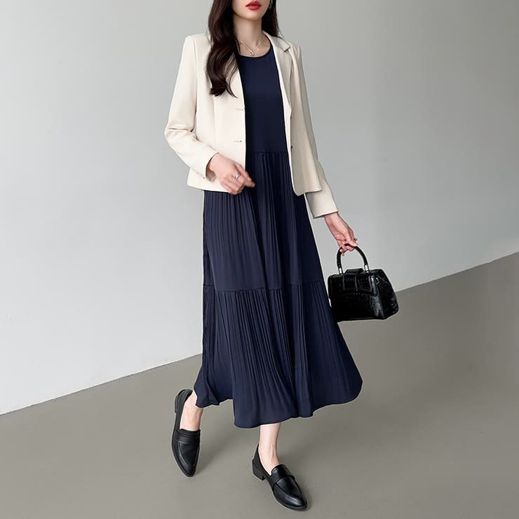 フレアワンピース ロングワンピース 半袖 | COCOMOMO | 詳細画像26 