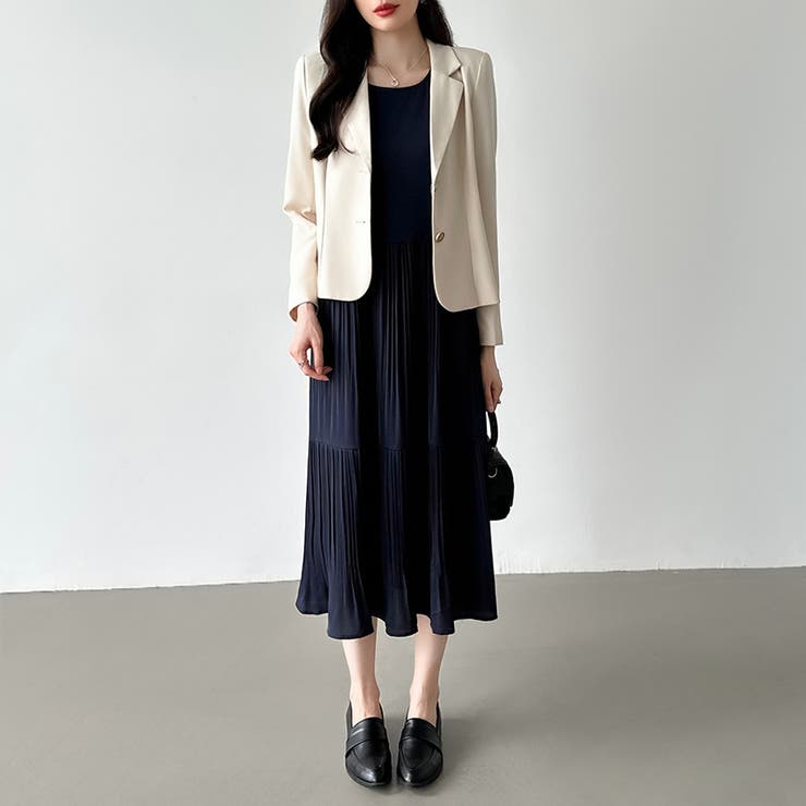 フレアワンピース ロングワンピース 半袖 | COCOMOMO | 詳細画像29 