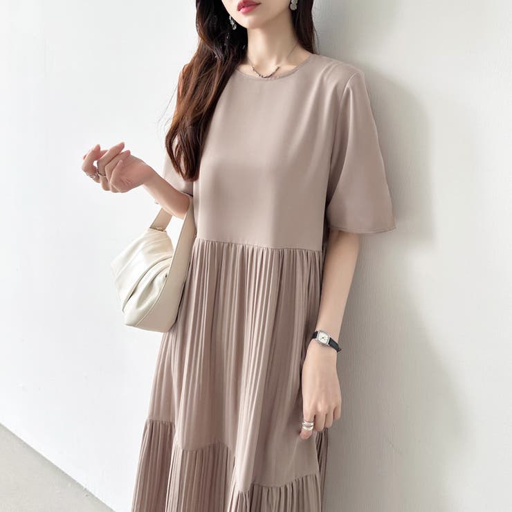 フレアワンピース ロングワンピース 半袖 | COCOMOMO | 詳細画像39 