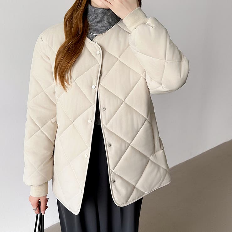 キルティングジャケット 中綿ジャケット あったか | COCOMOMO | 詳細画像2 
