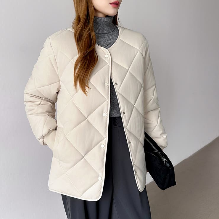 キルティングジャケット 中綿ジャケット あったか | COCOMOMO | 詳細画像3 