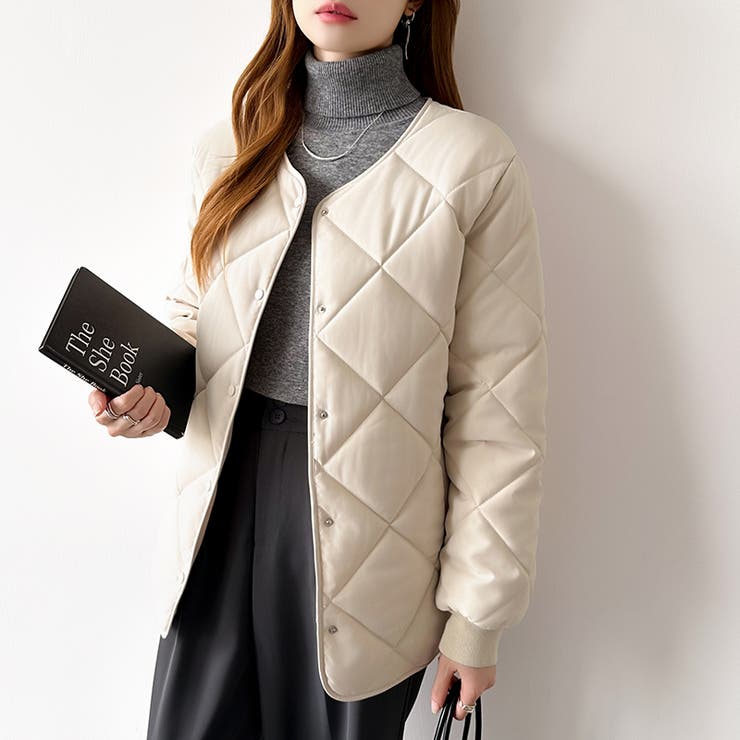 キルティングジャケット 中綿ジャケット あったか | COCOMOMO | 詳細画像7 