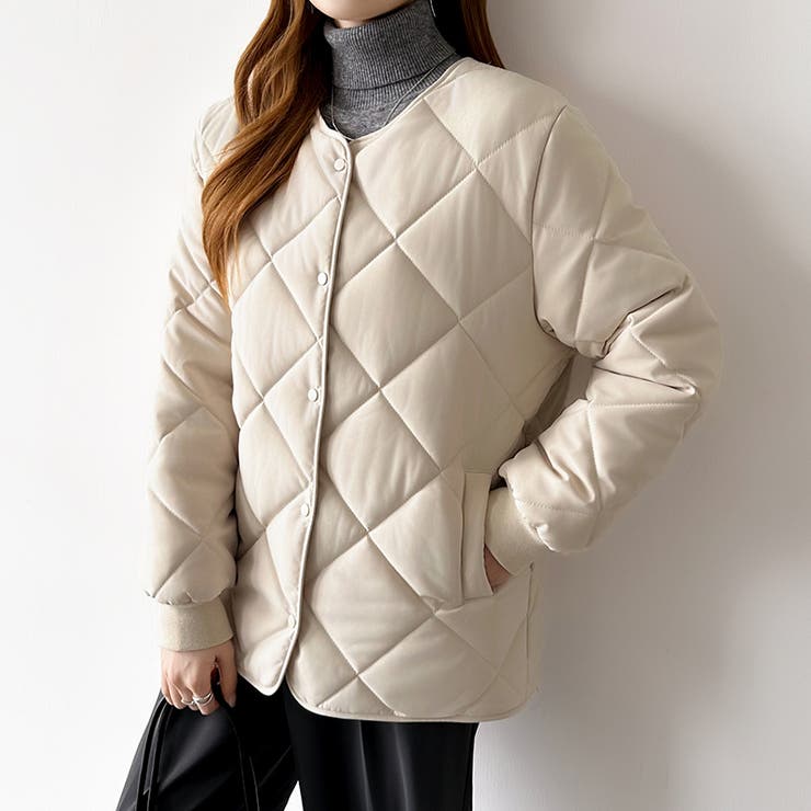 キルティングジャケット 中綿ジャケット あったか | COCOMOMO | 詳細画像8 