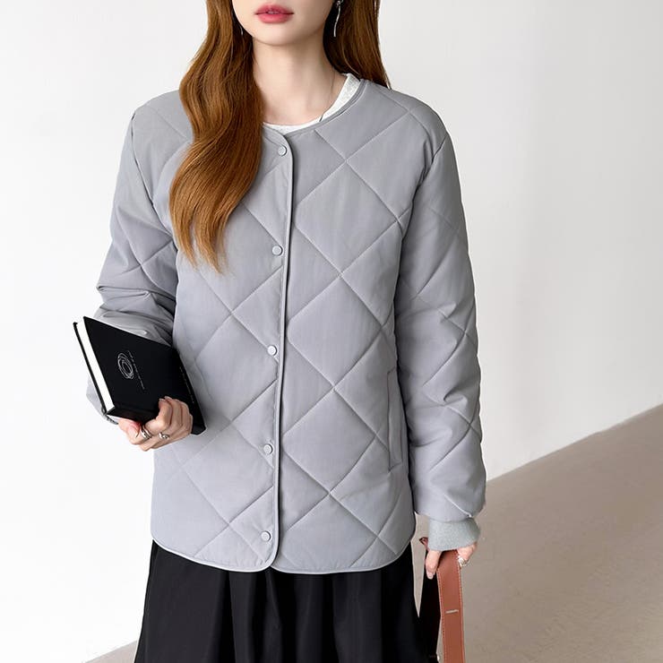 キルティングジャケット 中綿ジャケット あったか | COCOMOMO | 詳細画像14 