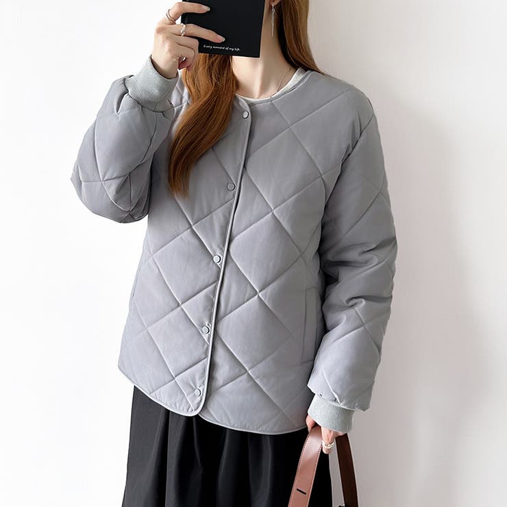 キルティングジャケット 中綿ジャケット あったか | COCOMOMO | 詳細画像15 