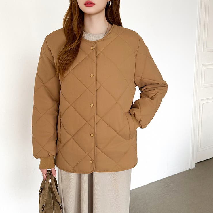 キルティングジャケット 中綿ジャケット あったか | COCOMOMO | 詳細画像26 