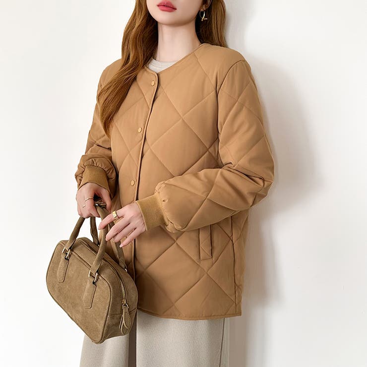 キルティングジャケット 中綿ジャケット あったか | COCOMOMO | 詳細画像27 