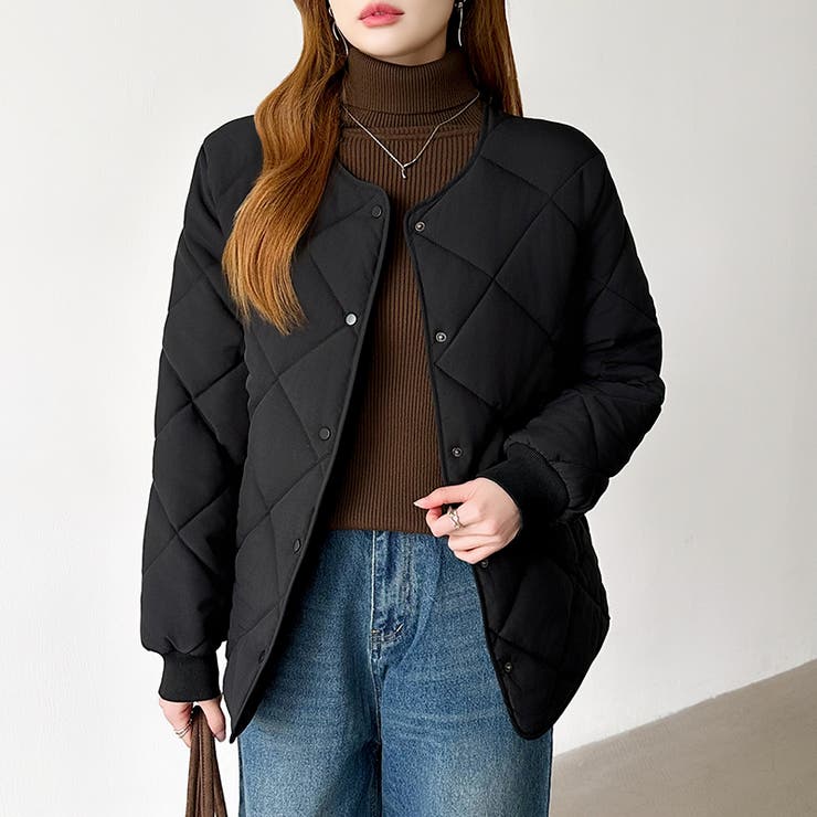 キルティングジャケット 中綿ジャケット あったか | COCOMOMO | 詳細画像28 