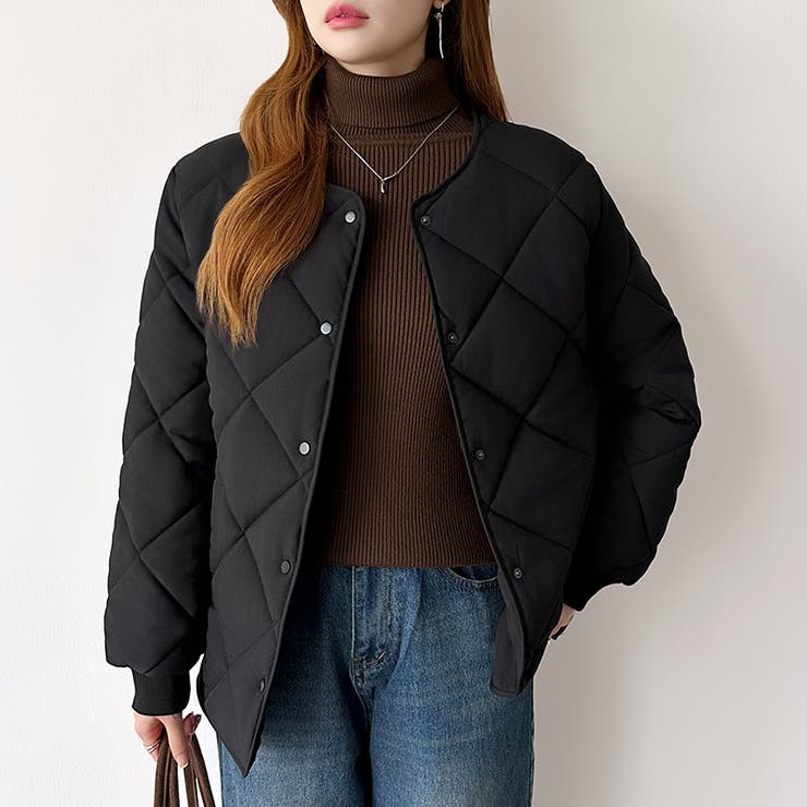 キルティングジャケット 中綿ジャケット あったか | COCOMOMO | 詳細画像29 