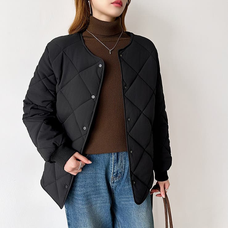 キルティングジャケット 中綿ジャケット あったか | COCOMOMO | 詳細画像30 