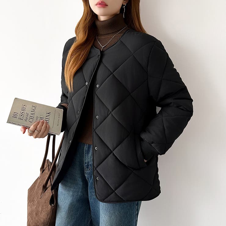 キルティングジャケット 中綿ジャケット あったか | COCOMOMO | 詳細画像31 