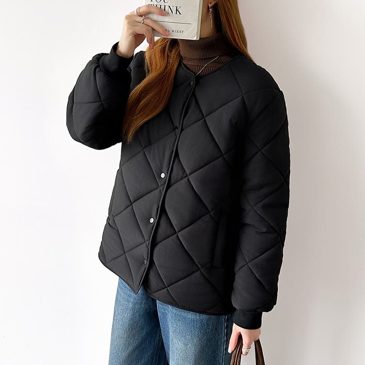 キルティングジャケット 中綿ジャケット あったか | COCOMOMO | 詳細画像34 