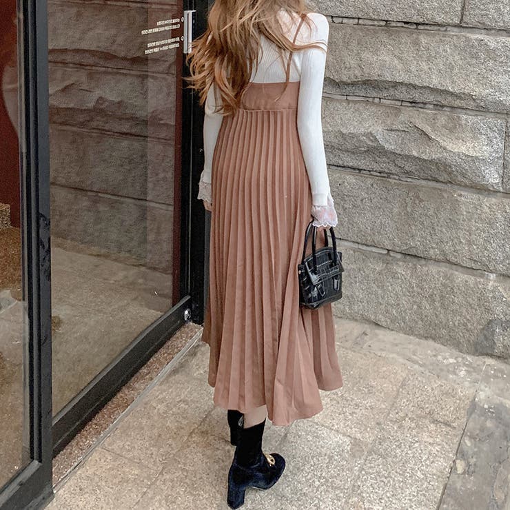 キャミソールワンピース プリーツワンピース ロングワンピース | COCOMOMO | 詳細画像16