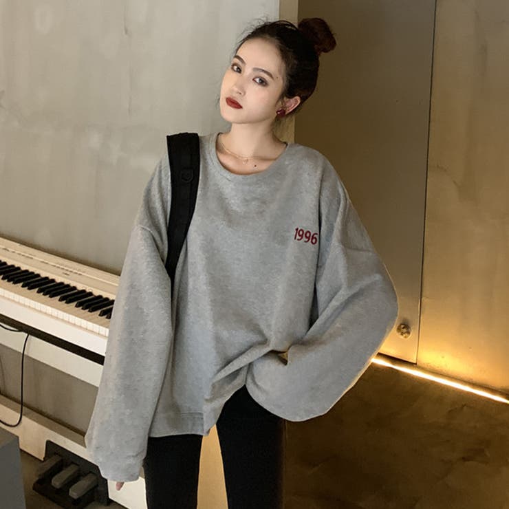 トレーナー シンプルスウェット 無地ロゴトレーナー | COCOMOMO | 詳細画像23 