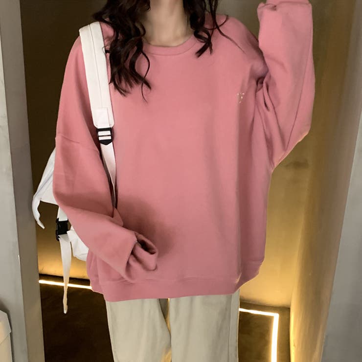 トレーナー シンプルスウェット 無地ロゴトレーナー | COCOMOMO | 詳細画像21 