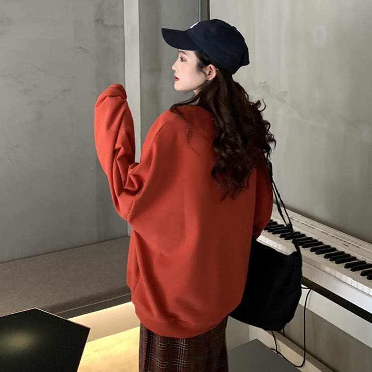 トレーナー シンプルスウェット 無地ロゴトレーナー | COCOMOMO | 詳細画像27 