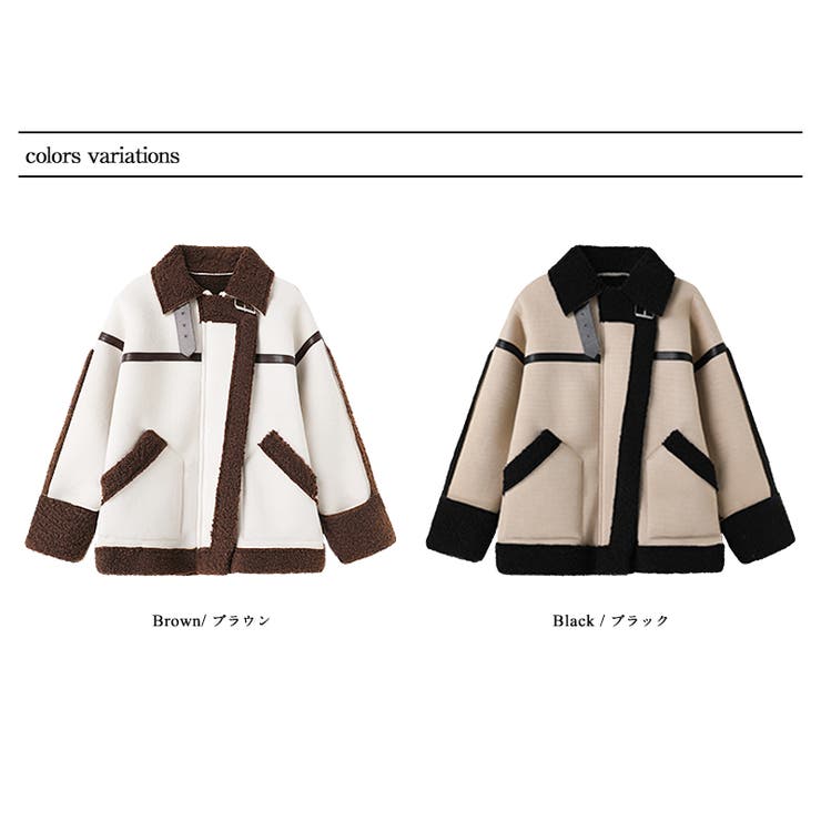 22年再販 フェイクムートンコート レディースフライジャケット