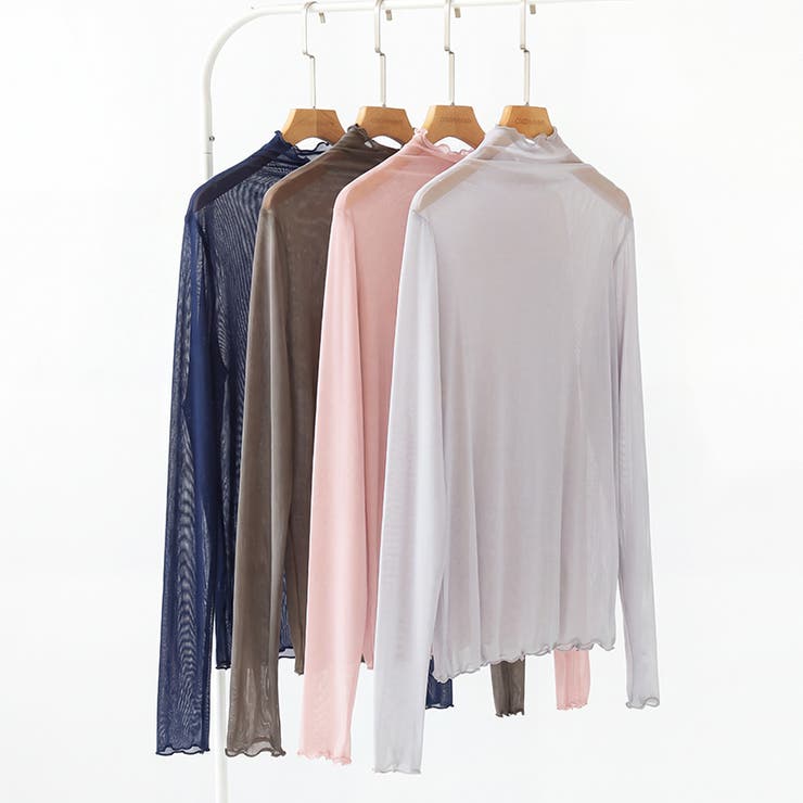 レイヤードにも使いやすい シアートップス ハイネック | COCOMOMO | 詳細画像84 