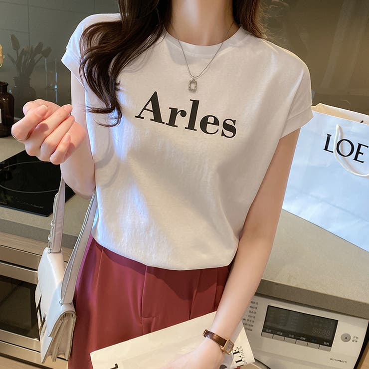 ロゴtシャツ フレンチスリーブ ロゴ | COCOMOMO | 詳細画像11 