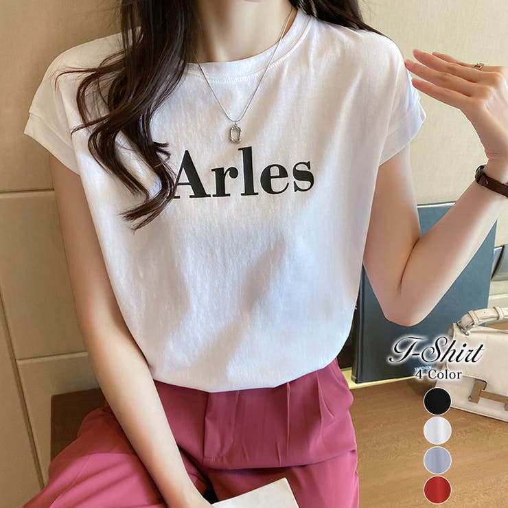 ロゴtシャツ フレンチスリーブ ロゴ | COCOMOMO | 詳細画像1 