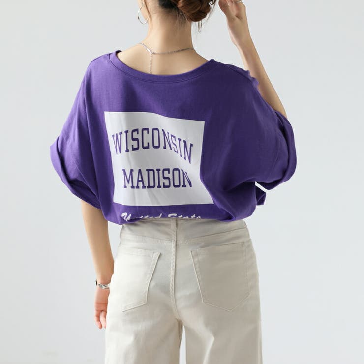 バックプリント 半袖 Tシャツ[品番：COCW0003059]｜COCOMOMO（ココモモ 