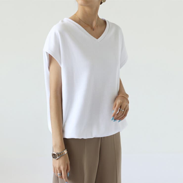 【選べる2タイプ】 フレンチスリーブTシャツ Tシャツ | COCOMOMO | 詳細画像4 