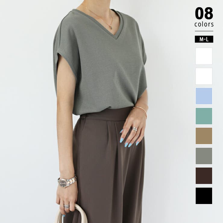 Aアーミー | 【選べる2タイプ】 フレンチスリーブTシャツ Tシャツ | COCOMOMO