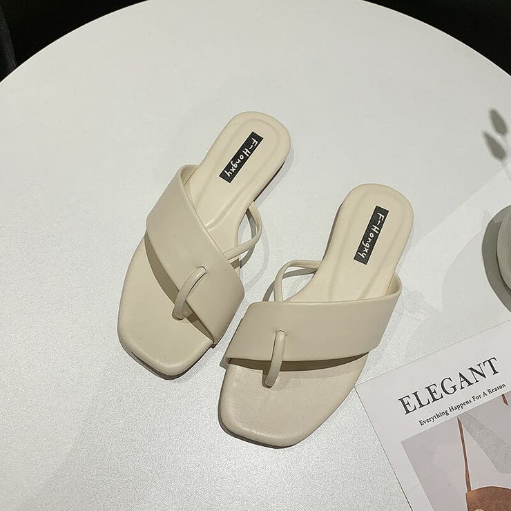 ぺたんこサンダル ローヒールトングサンダル サンダル | COCOMOMO | 詳細画像14 