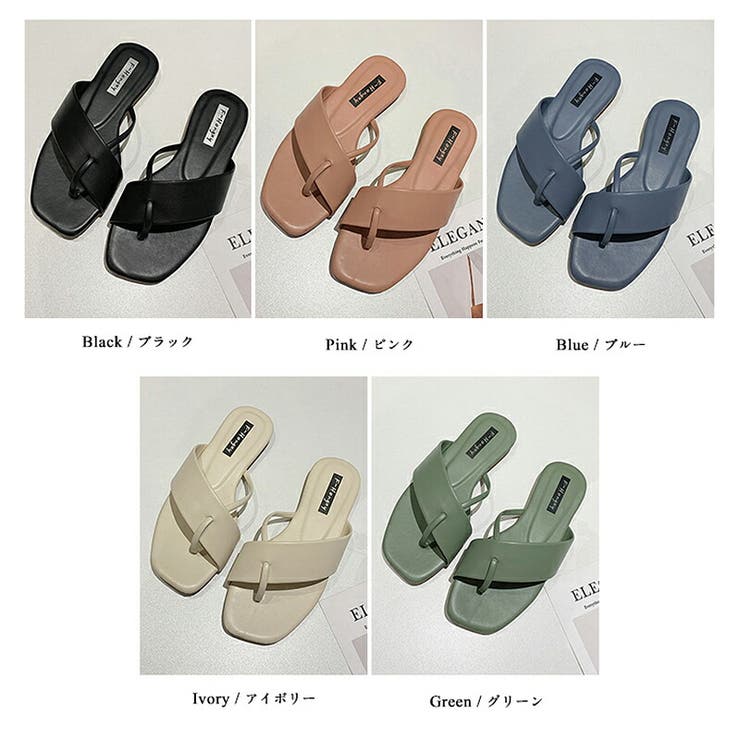 ぺたんこサンダル ローヒールトングサンダル サンダル | COCOMOMO | 詳細画像18 