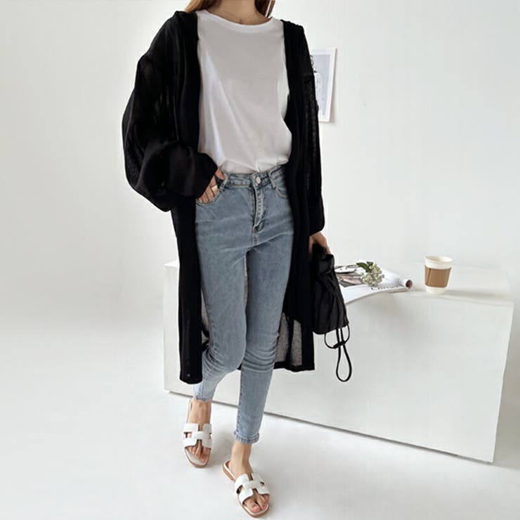 ロングカーディガン 薄手 夏カーディガン[品番：COCW0003181