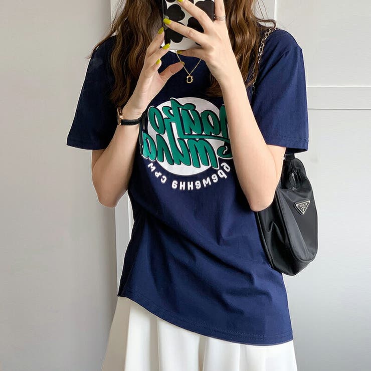 半袖tシャツ レディース プリントtシャツ 半袖 トップス グリーン 品番 Cocw Cocomomo ココモモ のレディース ファッション通販 毎日送料無料 Shoplist ショップリスト