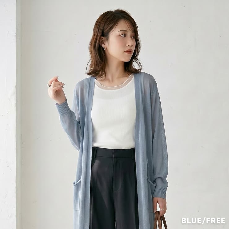 ロングシアーカーディガン シアーカーディガン カーディガン | COCOMOMO | 詳細画像5 