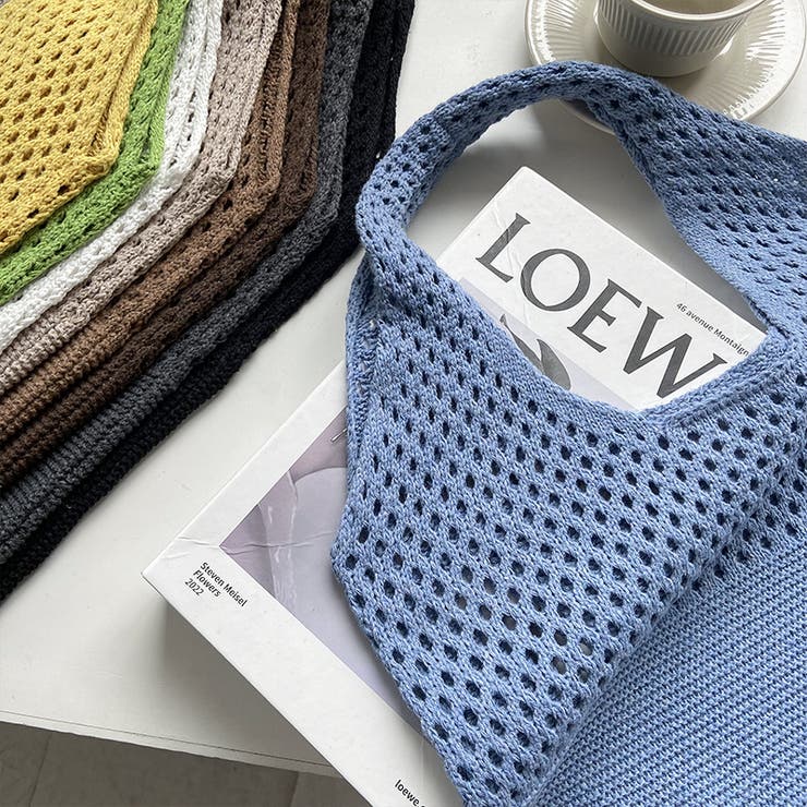 ナチュラルで大人可愛いショルダーバッグ ニットバッグ トートバッグ大容量 | COCOMOMO | 詳細画像33 