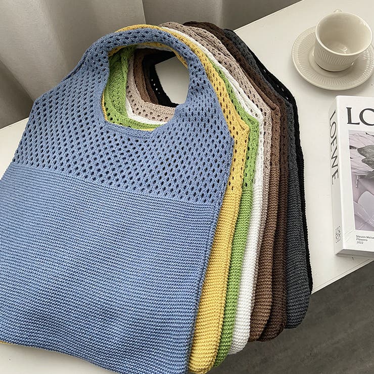 ナチュラルで大人可愛いショルダーバッグ ニットバッグ トートバッグ大容量 | COCOMOMO | 詳細画像34 