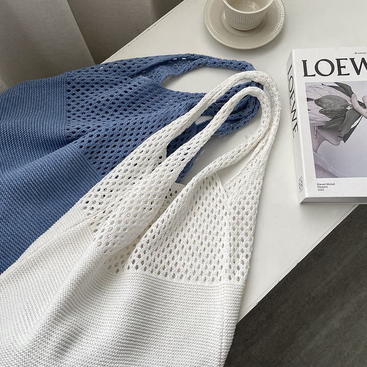 ナチュラルで大人可愛いショルダーバッグ ニットバッグ トートバッグ大容量 | COCOMOMO | 詳細画像35 