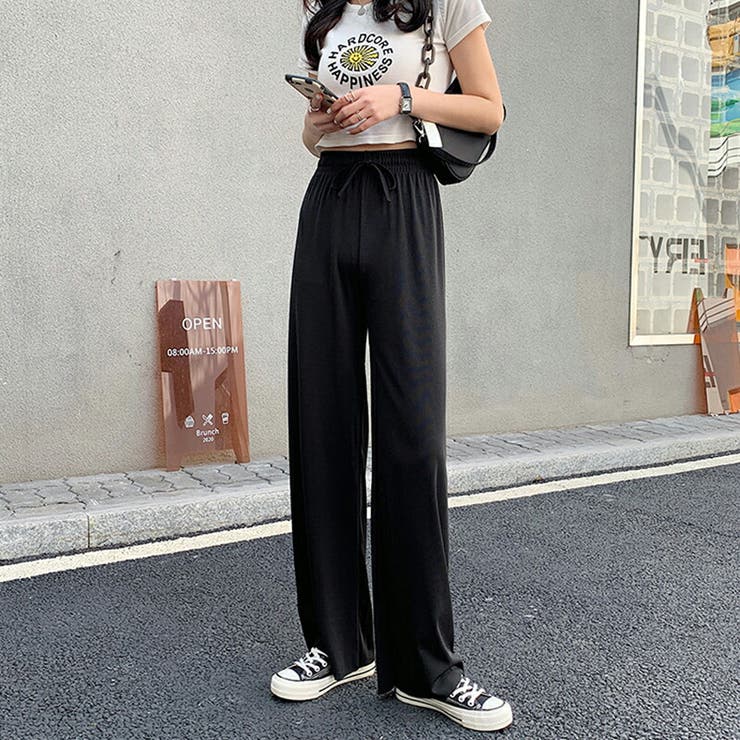 カジュアル リラックス ワイドパンツ ウエストゴム ロング ラフ 楽天市場】【クーポンで50%OFF 8/14 11:59まで】きれいめ シワに