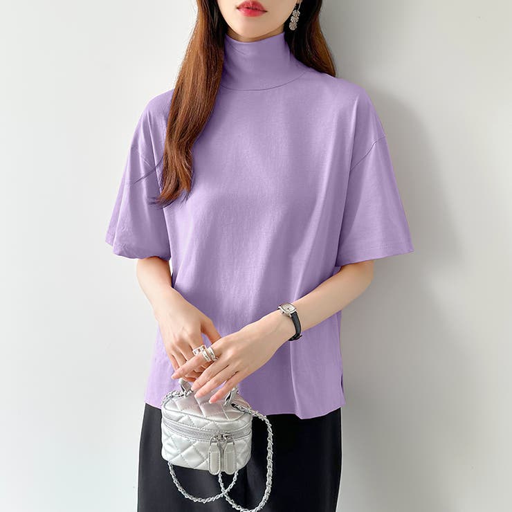 プチハイネック長袖Tシャツ / TARO＆HANAKO